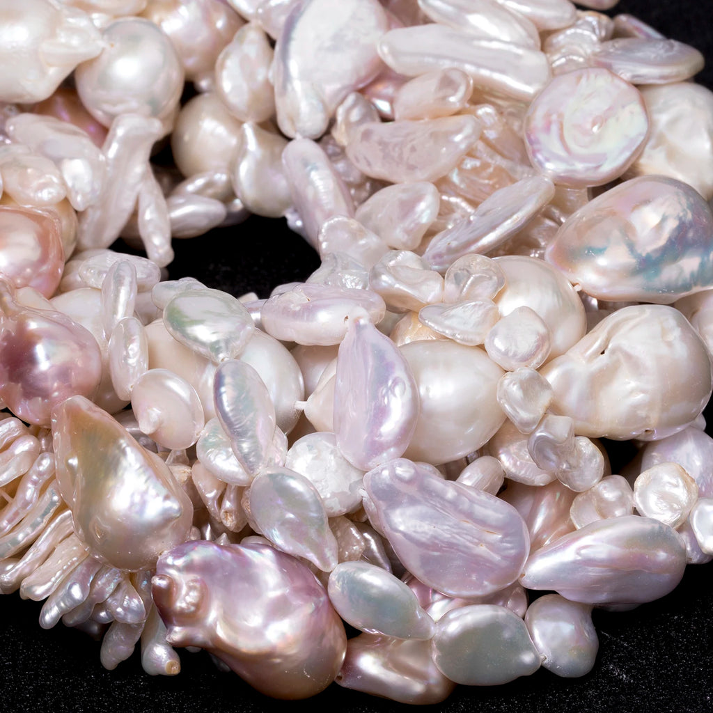 Baroque Style Irregular Shape Natural Light Color Freshwater Pearl Beads for DIY Jewelry Earring Necklace Pendant Waist Chain
