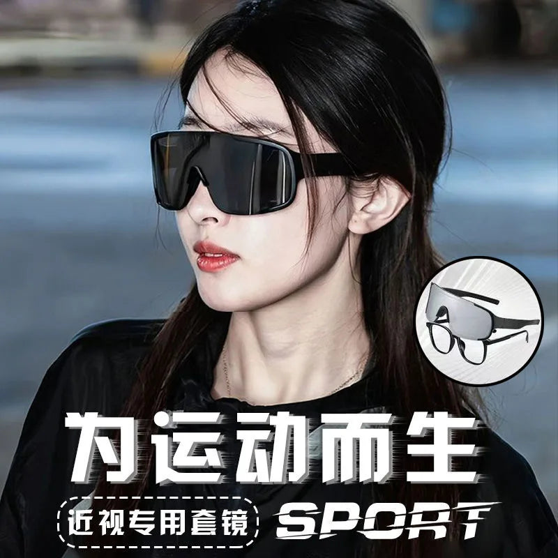 Cycling Glasses Cover Over Myopia Prescription Glasses Glasses Sports Men Women Goggles Protective Glasses  Sunglasses Eyewear