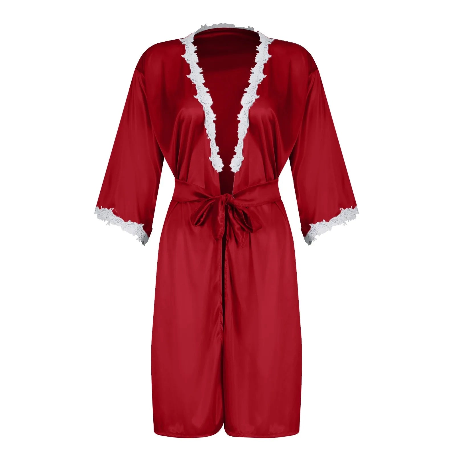 Ladies Underwear Women'S Sexy Nightgown Set 5-Piece Women Sexy Garter Lingerie Set Robes Lace Bodysuit Deep-V Neck Underwear