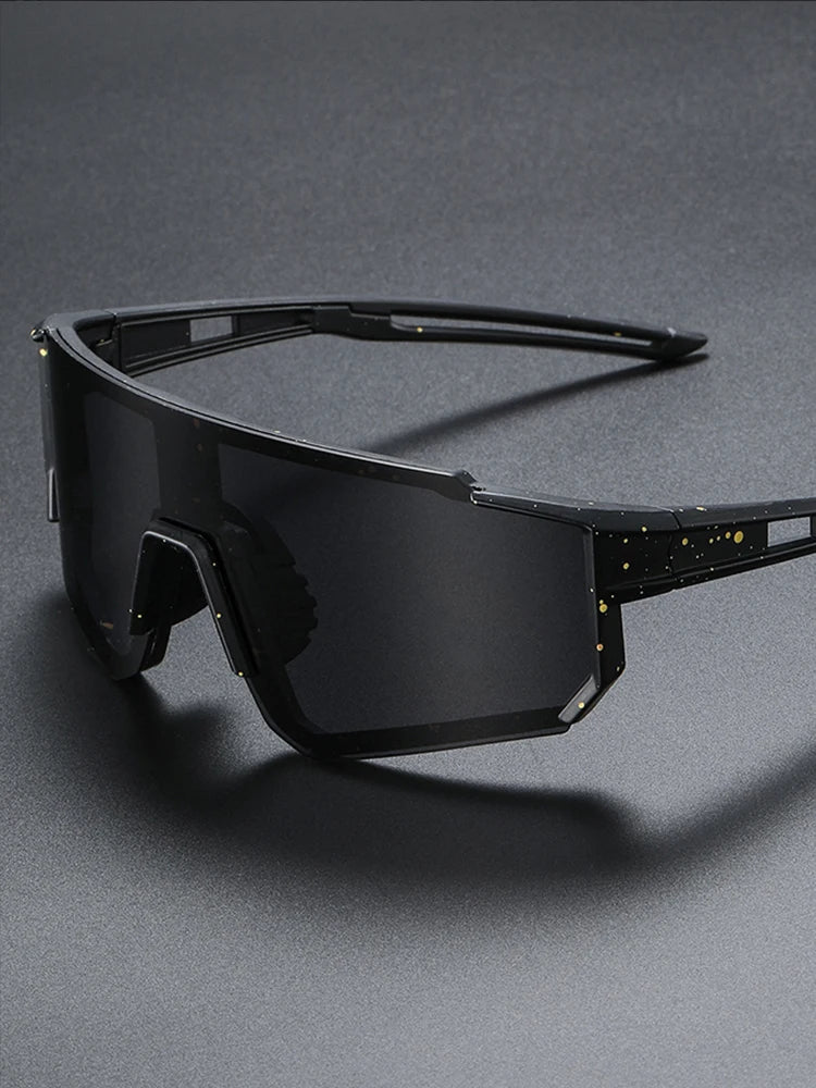 A Pair of Stylish Men's Glasses. Large Frame Glasses with a Futuristic Feel, Suitable for Men, Women, Fashion, and Photography