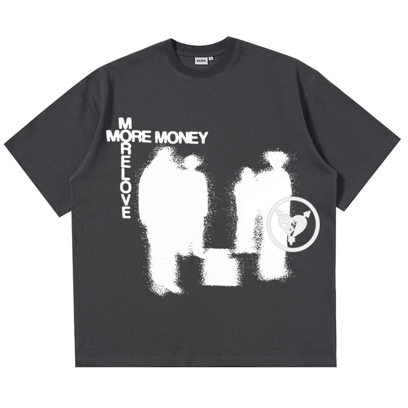 Oversized T-Shirt Men Retro Streetwear Graphic Korean Fashion Cotton Tee Harajuku Vintage Hip Hop Short Sleeve Tops Y2k Clothing