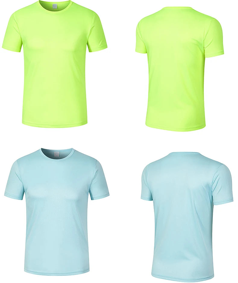 T Shirt Print Logo Women For Men Quick Drying Running Gym Custom Marathon Short Sleeve Sports Attire Diy Brand Wholesale Cheap