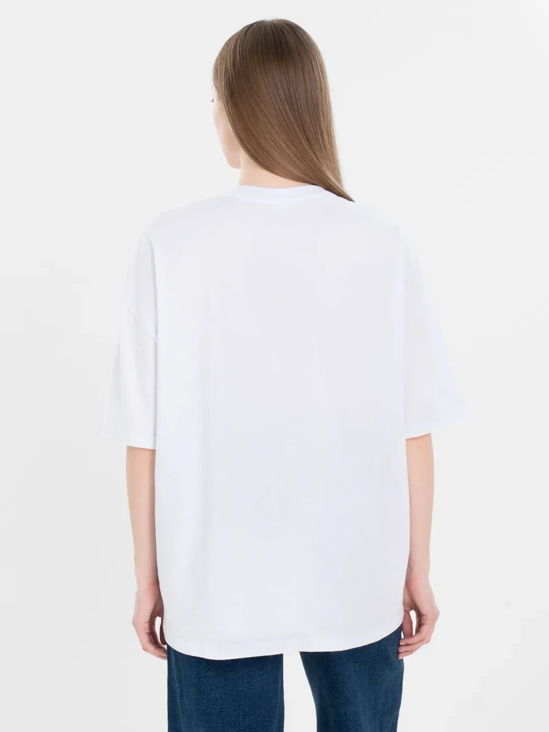 Oversized T-Shirt Don't Care Unisex Cotton Tee Letter Print Men's T-Shirt Slogan Summer Graphic Large Size Drop Sleeve Top