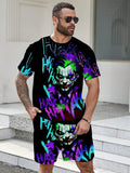 Summer 2025 Bestseller Men's Set Casual roller skating fashionable street hip-hop men's wear