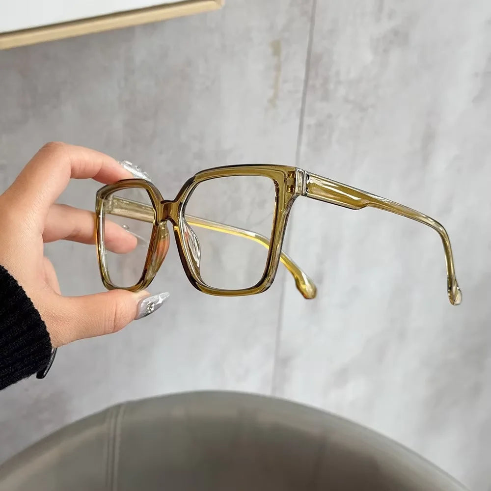 1Pc/2Pcs/3Pcs/4Pcs Elegant, Simple and Stylish Geometric Glasses with Transparent Lenses, Suitable for Daily Office Reading