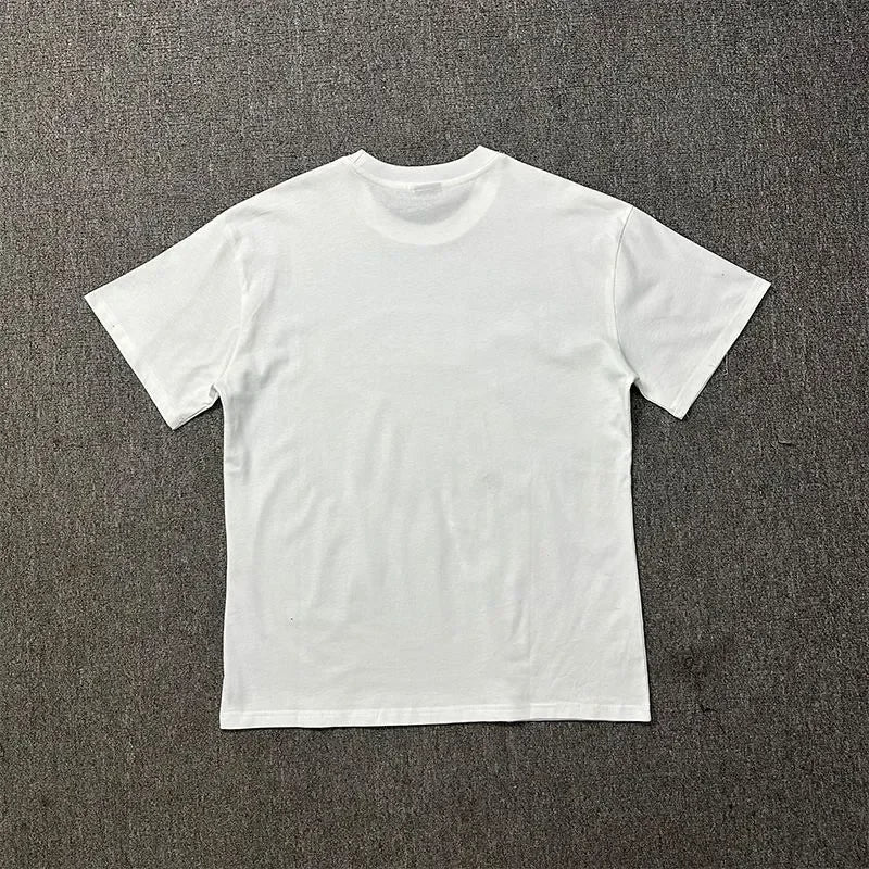Vintage Abstract Hands Print T-Shirt Men Women Unisex Drill Streetwear Graphic Tee American high street fashion clothing