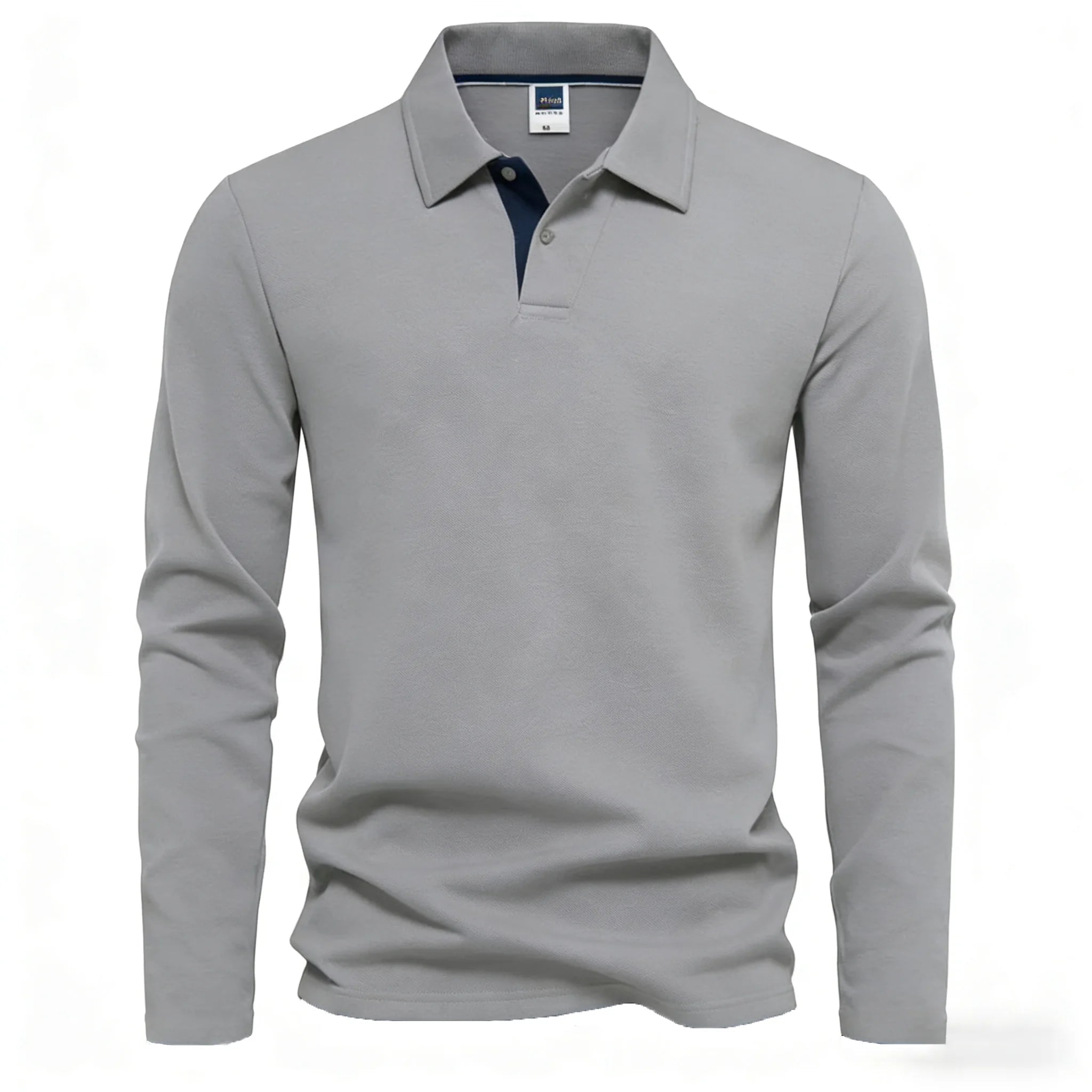 95% Cotton Long Sleeve T Shirts Men Casual Brand Homme Clothing Hombre Tee Tops Fashion Tshirt Black White Polo T-Shirts For Men