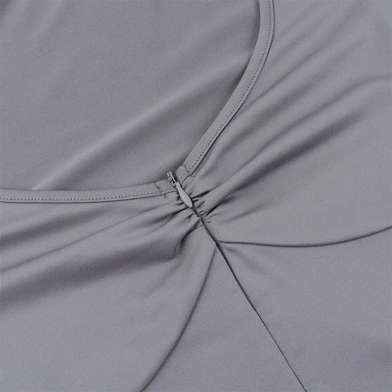 Bodysuit Double Ziper Womens Irregular Unique Detail Support Comfort Breathable Soft Tight-Fitting Fitted Base Tight Simple Sexy