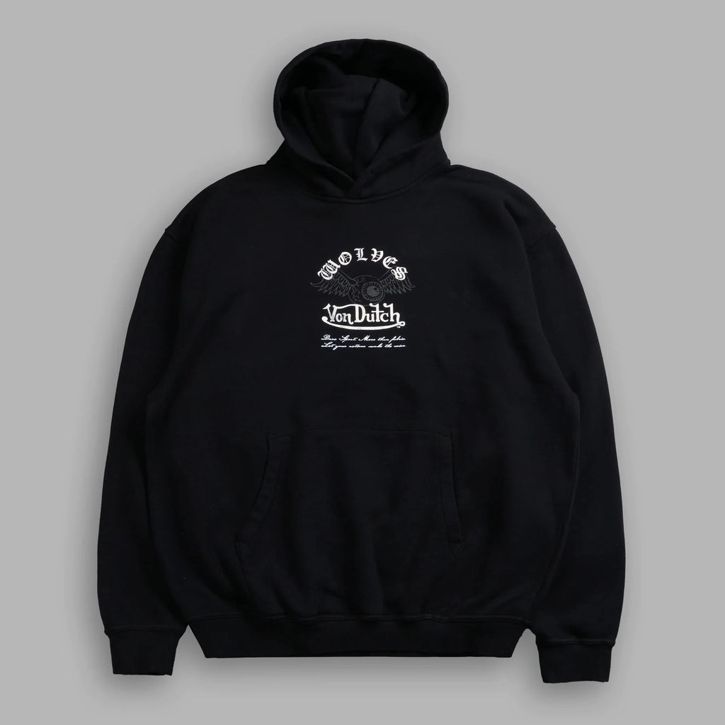 NEW Men Oversized Hoodies Eye Wings Wolves Print Vintage Heavyweight Pullover Streetwear Gothic Loose Hip Hop Hooded Sweatshirts