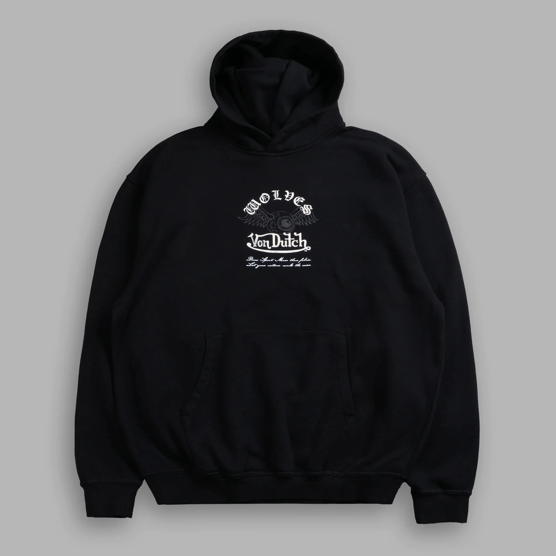 NEW Men Oversized Hoodies Eye Wings Wolves Print Vintage Heavyweight Pullover Streetwear Gothic Loose Hip Hop Hooded Sweatshirts