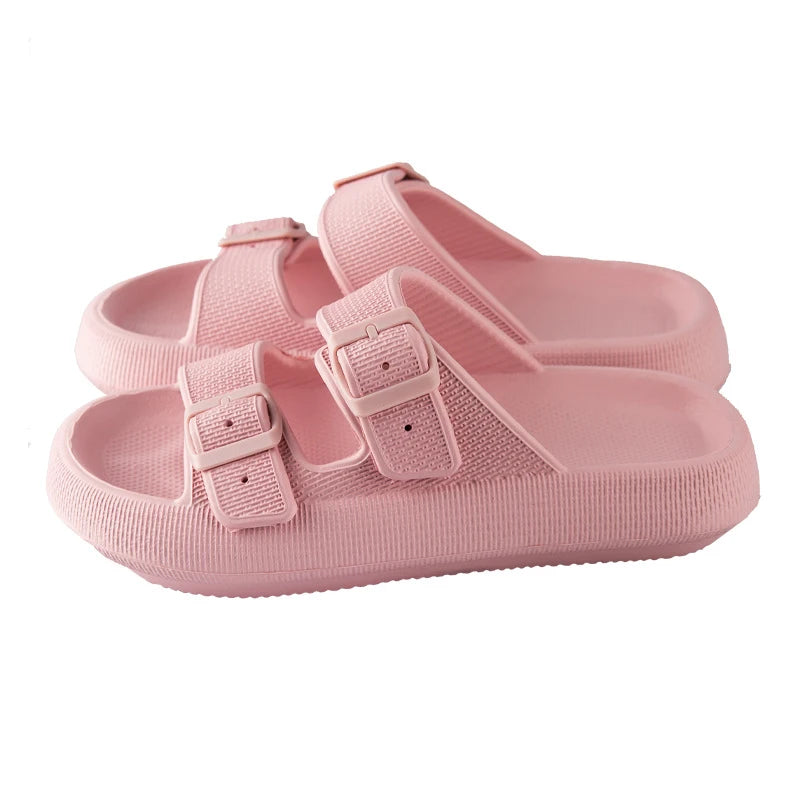 Cushion Sandals Women Men Cloud Soft Sole Slides Platform Slippers Leopard Print Outdoor Non-slip Home Ciabatte Uomo Flip Flop