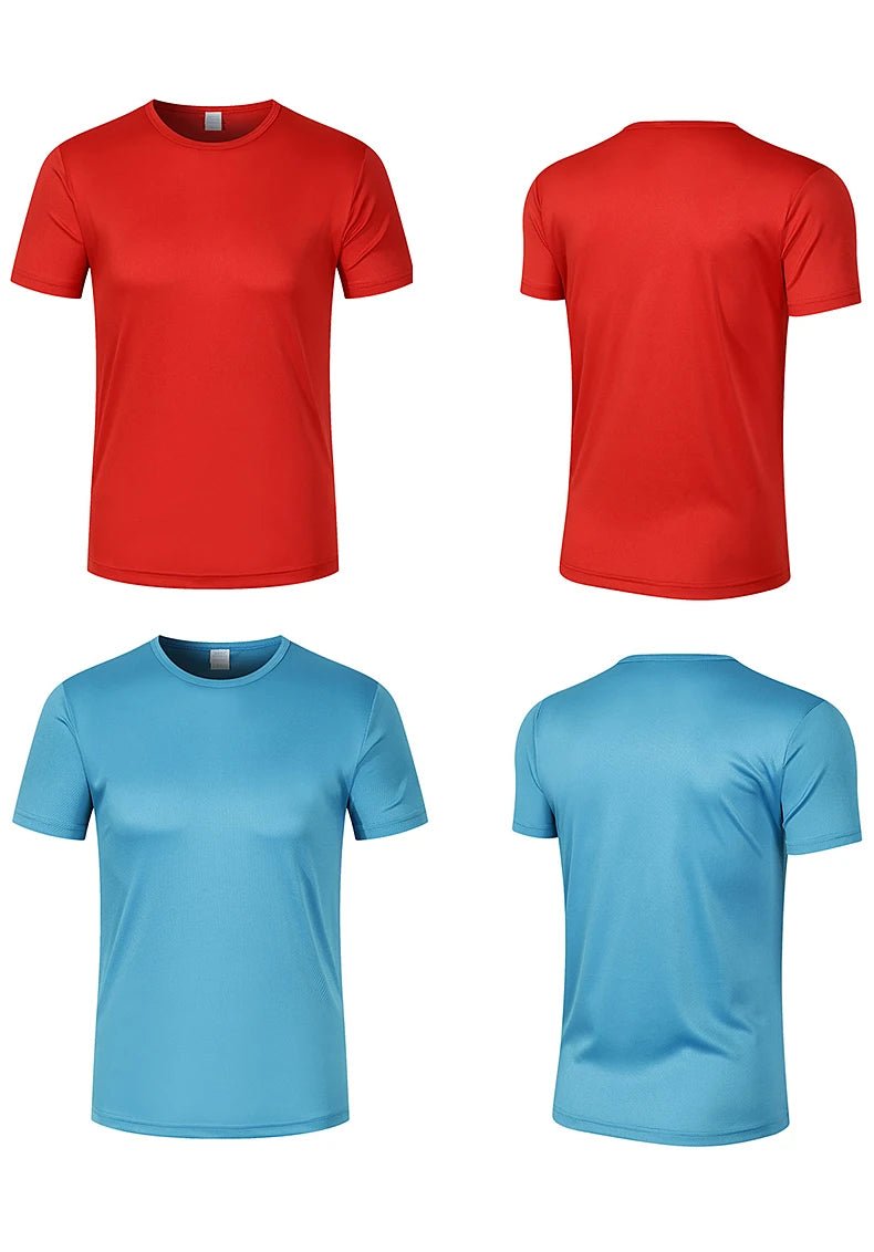 T Shirt Print Logo Women For Men Quick Drying Running Gym Custom Marathon Short Sleeve Sports Attire Diy Brand Wholesale Cheap