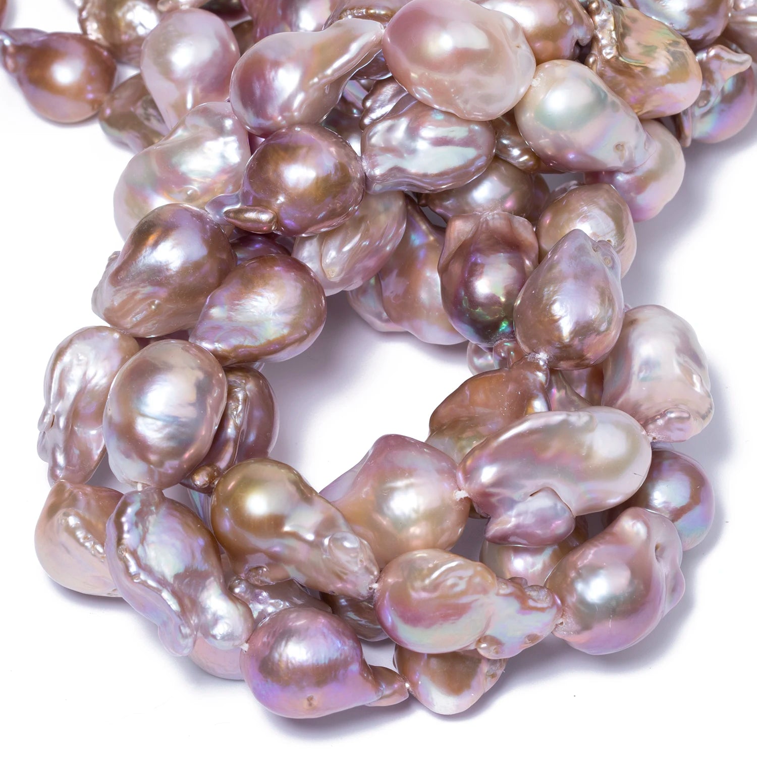 Baroque Style Irregular Shape Natural Light Color Freshwater Pearl Beads for DIY Jewelry Earring Necklace Pendant Waist Chain