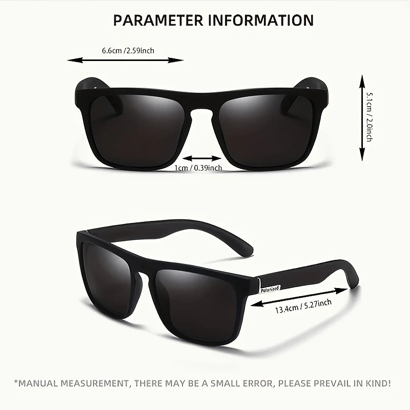 2 Sets of Fashionable and Classic Boxy Glasses, Casual and Versatile, a Must-Have Gift for Outdoor Travel