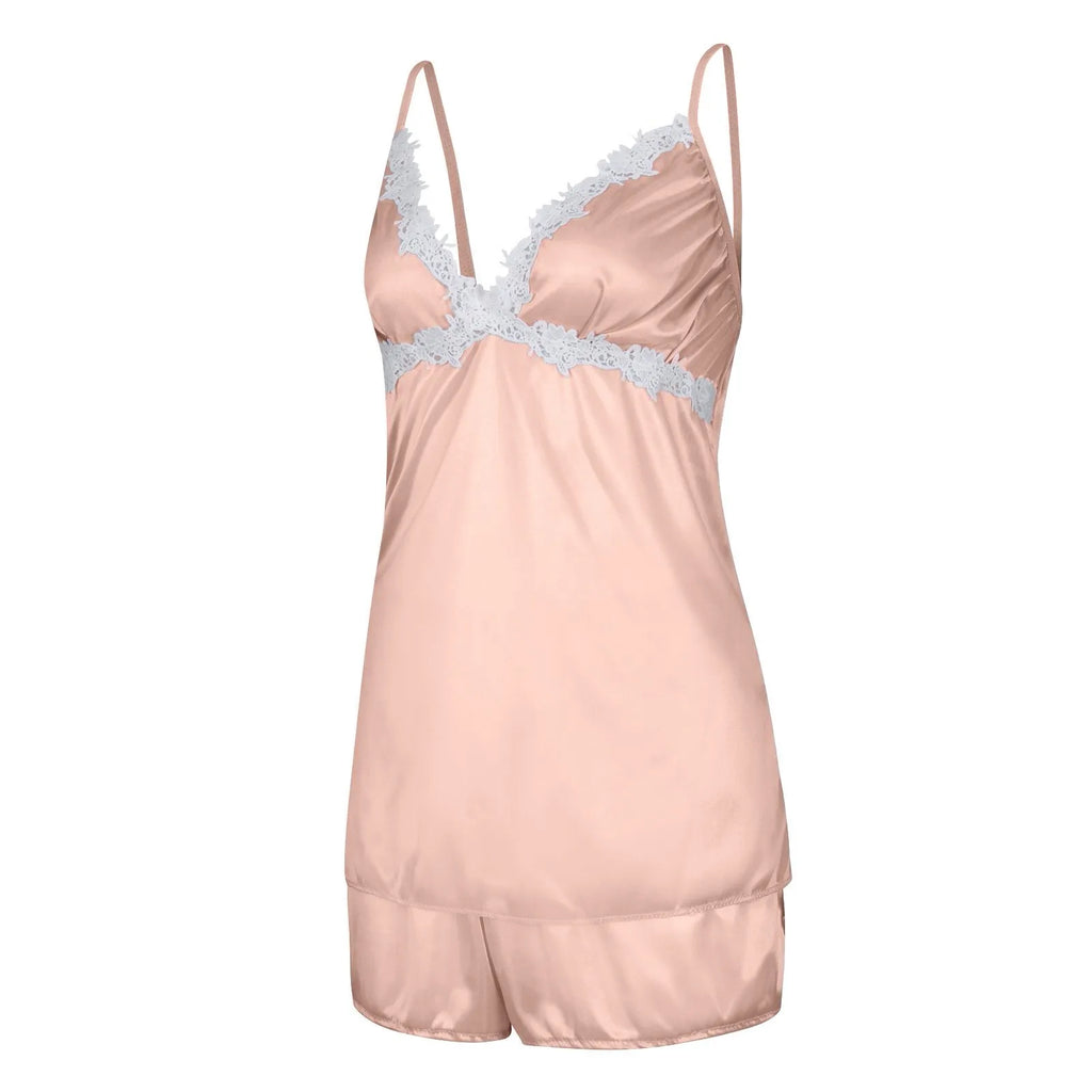 Ladies Underwear Women'S Sexy Nightgown Set 5-Piece Women Sexy Garter Lingerie Set Robes Lace Bodysuit Deep-V Neck Underwear