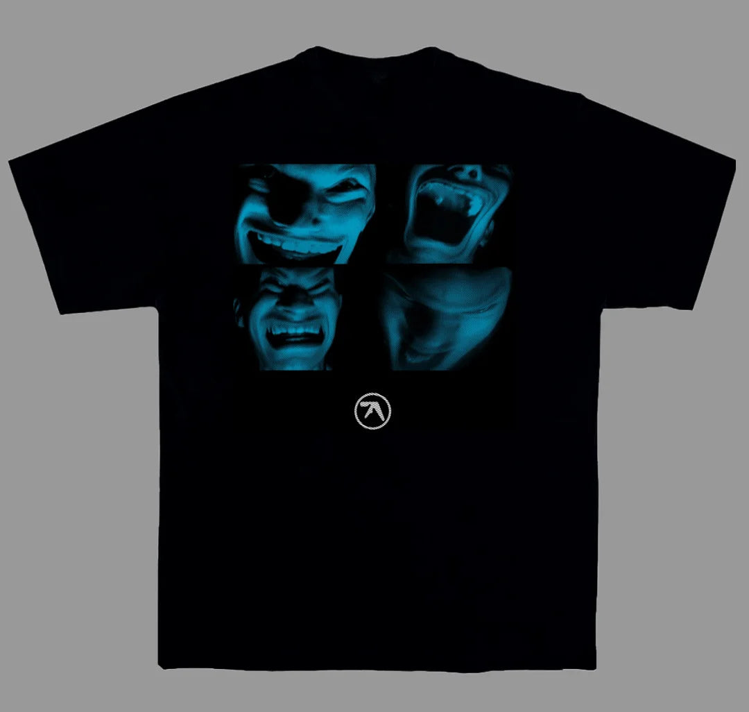 Portrait Abstract Art  Aphex Twin Electronic Music T-Shirt 100% Cotton Graphic Tee Men Women Summer Streetwear Top