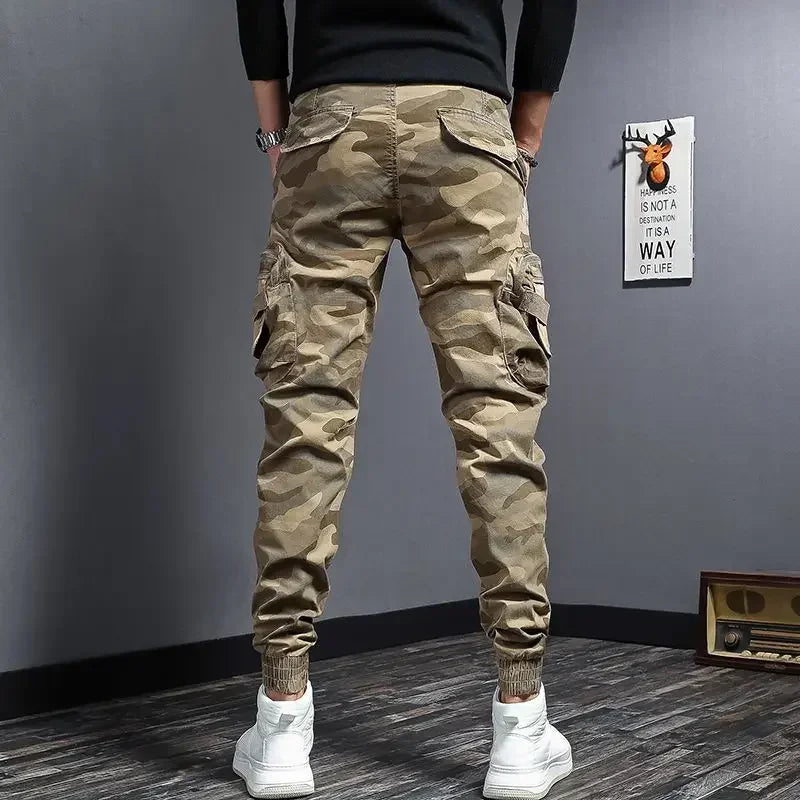 Male Trousers New In Camo Casual Men's Cargo Pants Camouflage Cotton Fashion Cheap High Quality Luxury Aesthetic Baggy Emo Long