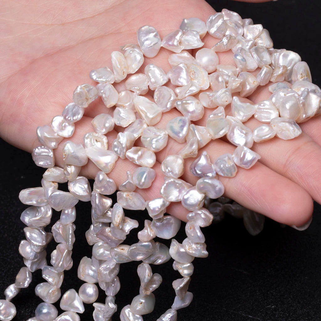 Baroque Style Irregular Shape Natural Light Color Freshwater Pearl Beads for DIY Jewelry Earring Necklace Pendant Waist Chain