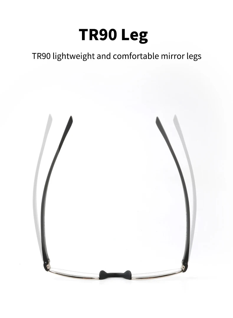Guanhao Transparent Optical Men Reading Glasses Clear Women Presbyopia Hyperopia Reading Glasses Frame Alloy Ultralight HD View