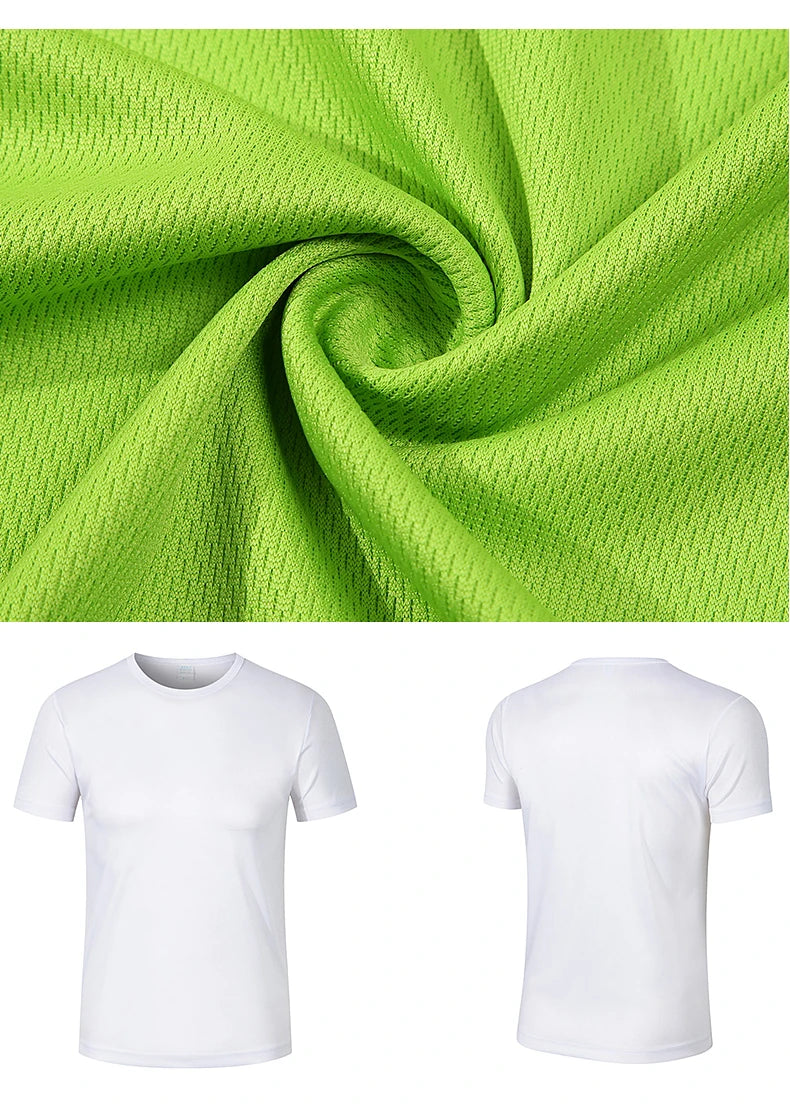 T Shirt Print Logo Women For Men Quick Drying Running Gym Custom Marathon Short Sleeve Sports Attire Diy Brand Wholesale Cheap