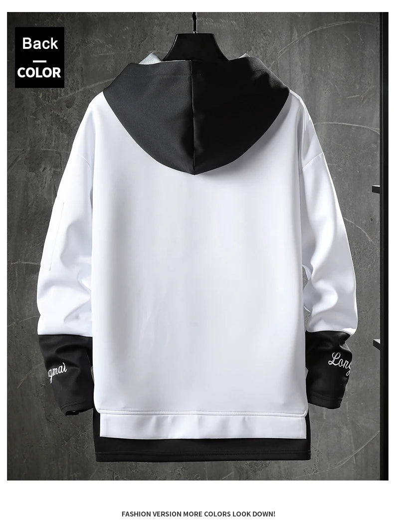 New Fashion Men's Hoodies Hip Hop Hooded Male Sweatshirts Men's Top Streetwear Casual Outdoor Breathable Pullovers Fashionable