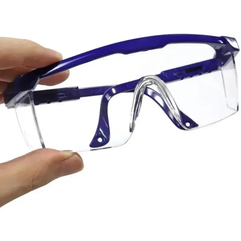 2Pcs Clear Work Goggles with Adjustable Straps – Lightweight, Anti-Fog, UV Blocking for Lab, DIY, Outdoor & Daily Use