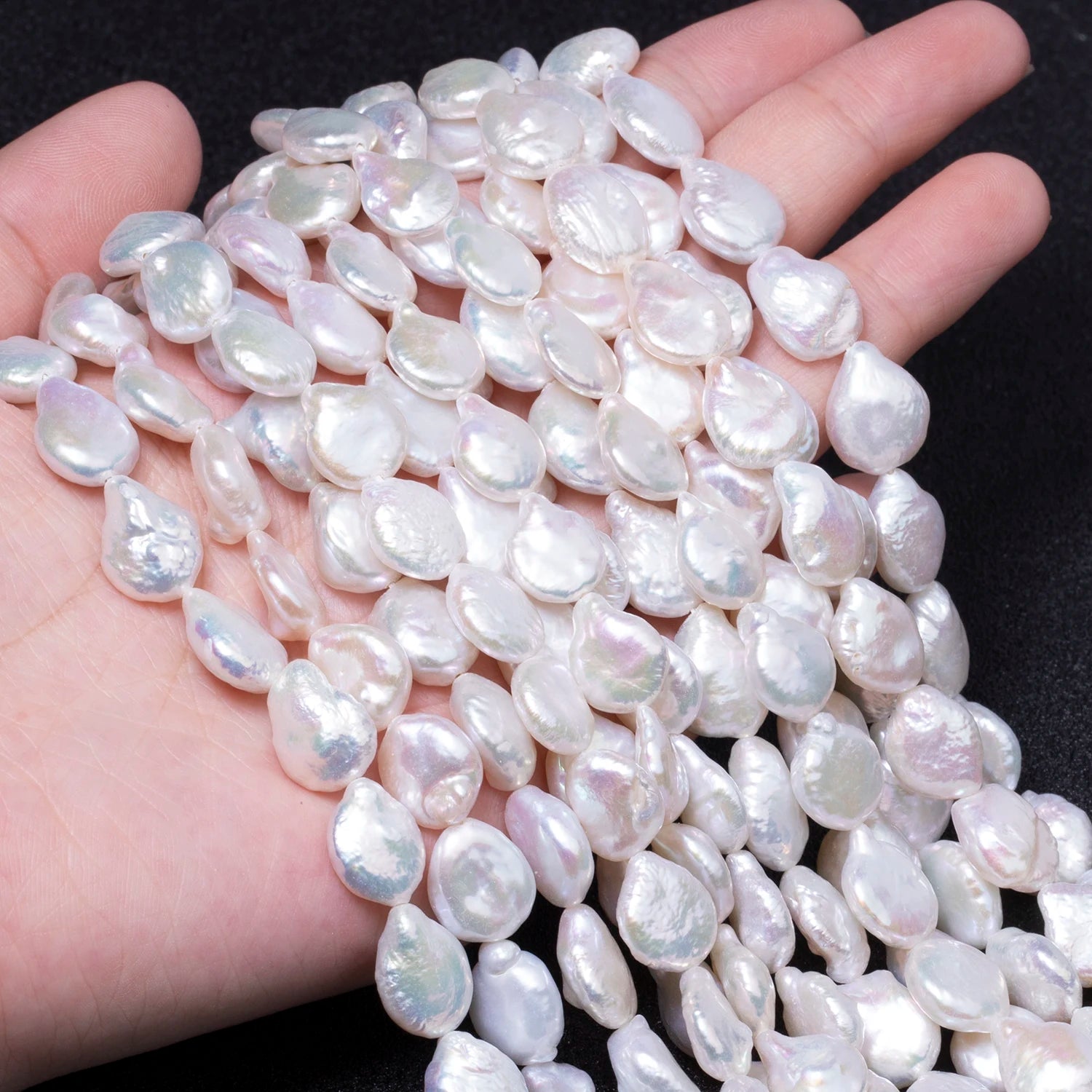 Baroque Style Irregular Shape Natural Light Color Freshwater Pearl Beads for DIY Jewelry Earring Necklace Pendant Waist Chain