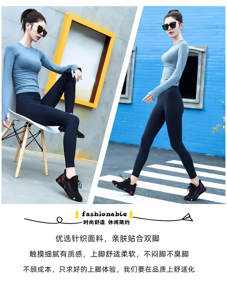 Tenis Feminino 2026 Women's Woven Shoes Air Mesh Light Soft Sneakers Female Flats Platform Lace Up Casual Shoes Basket Femme