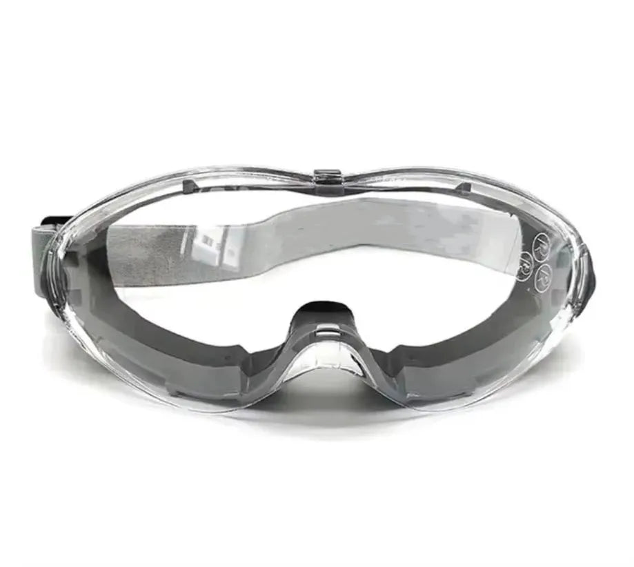 Large Frame Protective Goggles HD Transparent Anti-Ultraviolet Waterproof Anti-Fog Riding And Skiing Safety Sports Glasses