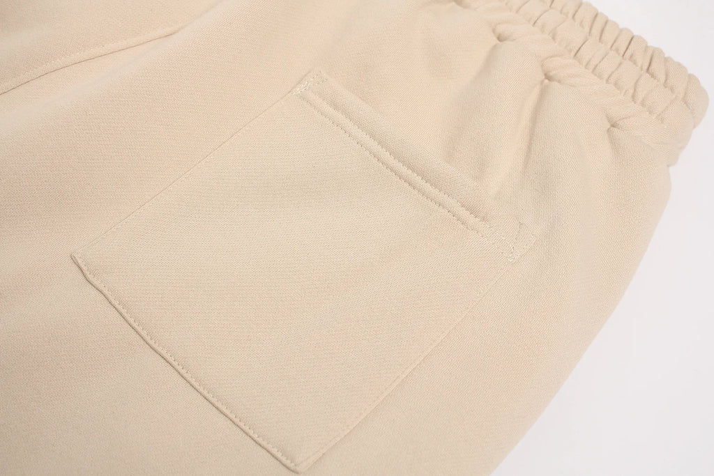 New American Trendy tall and loose-leg trousers with fleece lining Men's and Women's Trousers Trend Ropa hombre