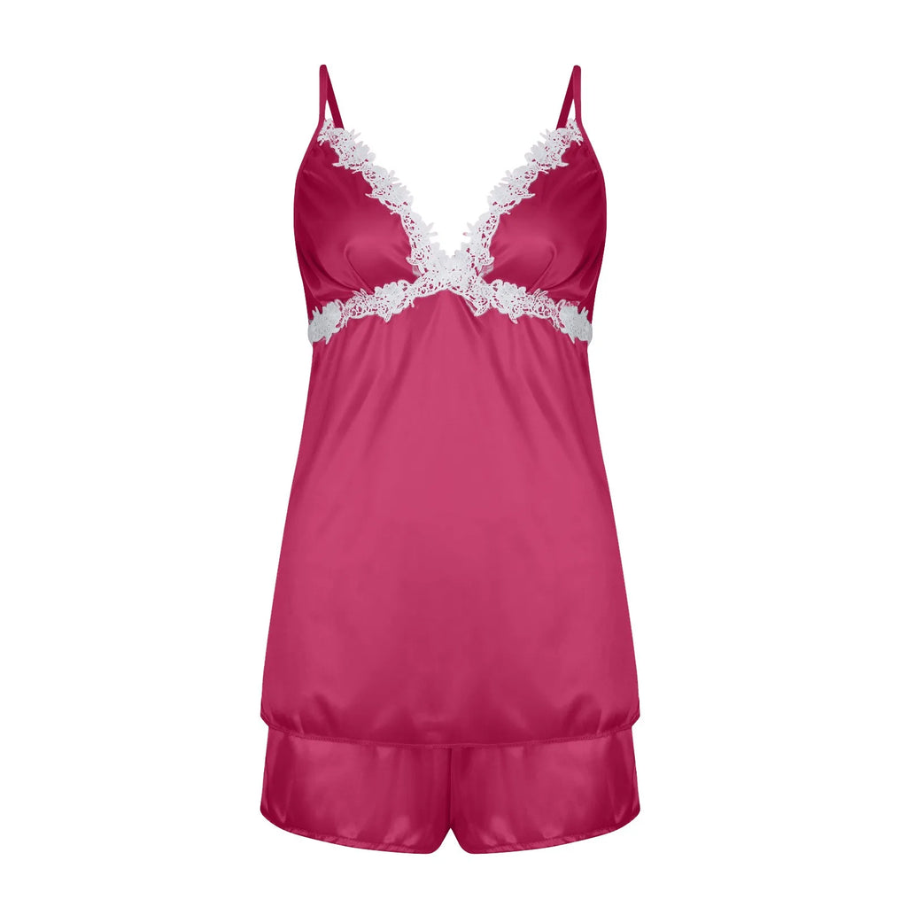 Ladies Underwear Women'S Sexy Nightgown Set 5-Piece Women Sexy Garter Lingerie Set Robes Lace Bodysuit Deep-V Neck Underwear