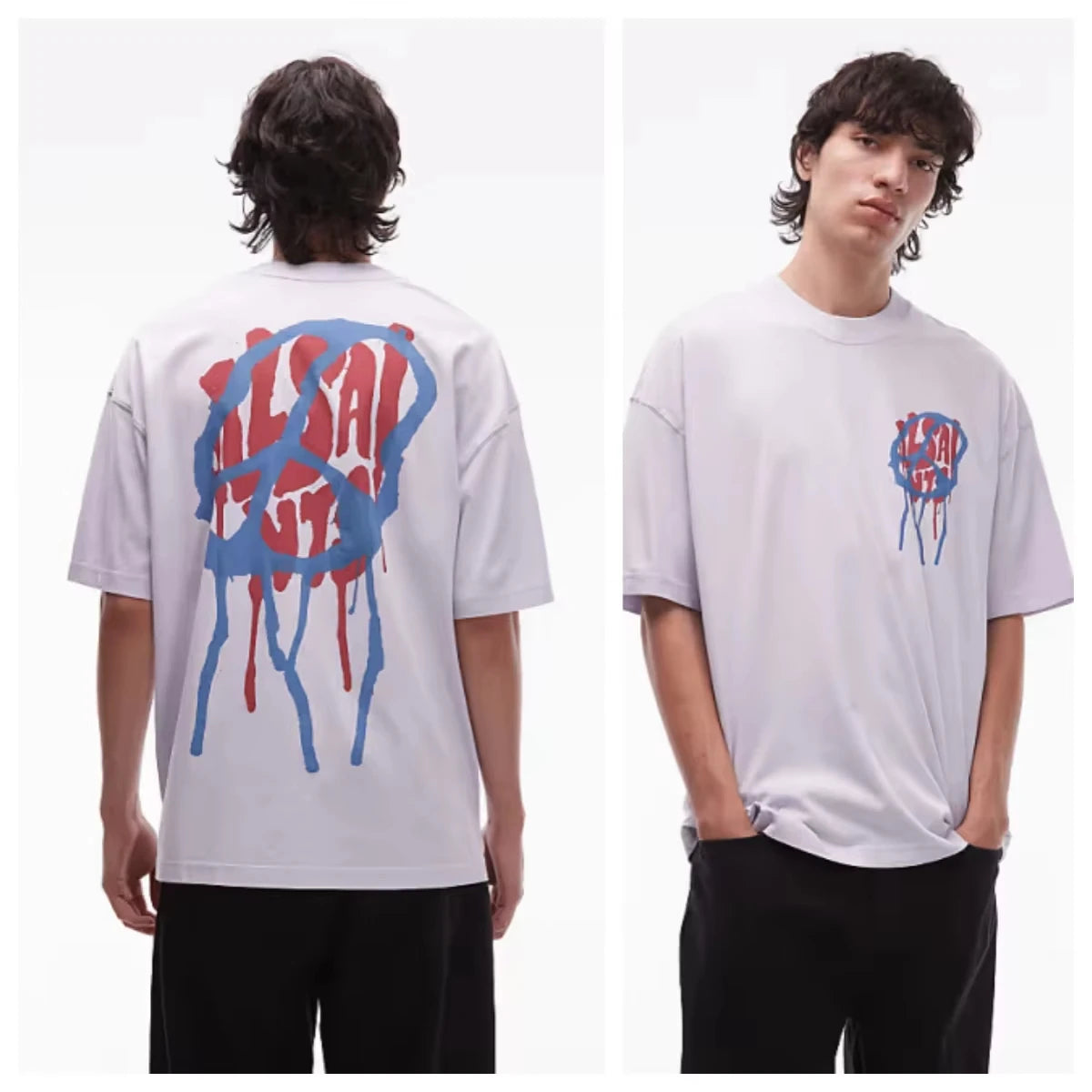 2026 American Gothic Abstract Letter Graphic T-shirt Unisex Men Women Cotton Oversized Loose Cool Daily Casual Streetwear Tops