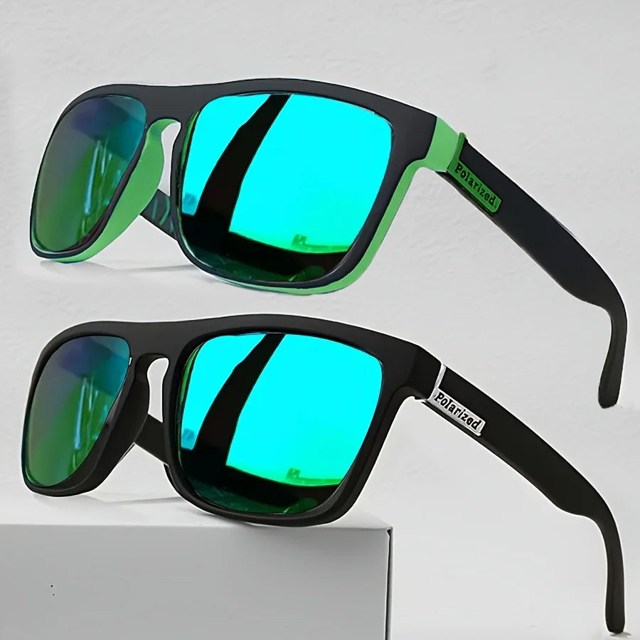 2 Sets of Fashionable and Classic Boxy Glasses, Casual and Versatile, a Must-Have Gift for Outdoor Travel
