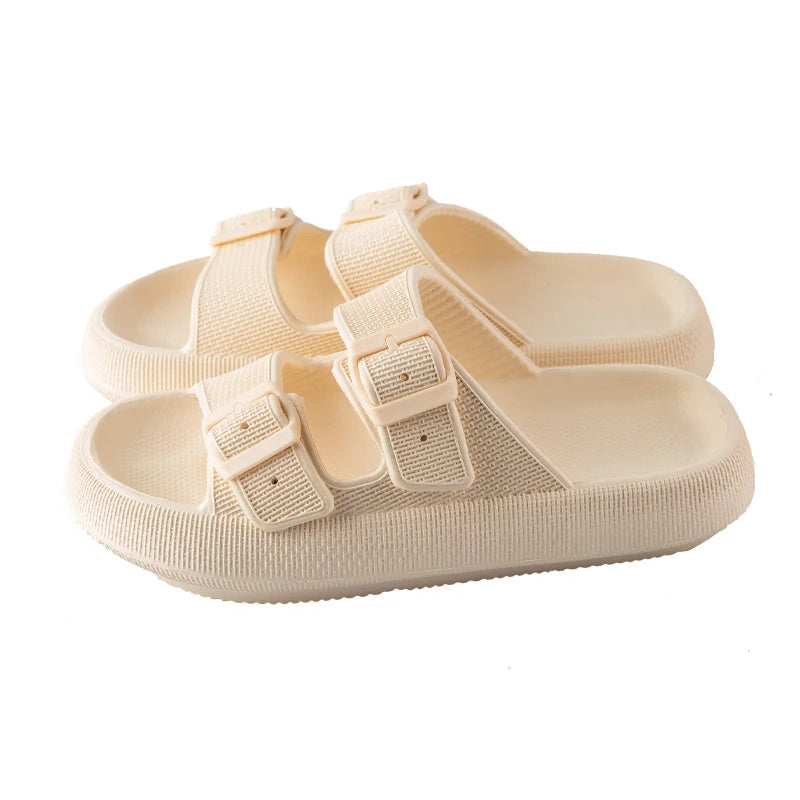 Cushion Sandals Women Men Cloud Soft Sole Slides Platform Slippers Leopard Print Outdoor Non-slip Home Ciabatte Uomo Flip Flop