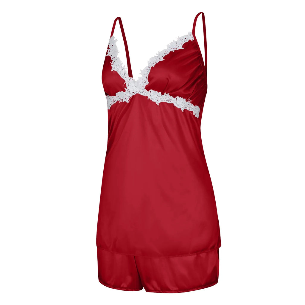 Ladies Underwear Women'S Sexy Nightgown Set 5-Piece Women Sexy Garter Lingerie Set Robes Lace Bodysuit Deep-V Neck Underwear