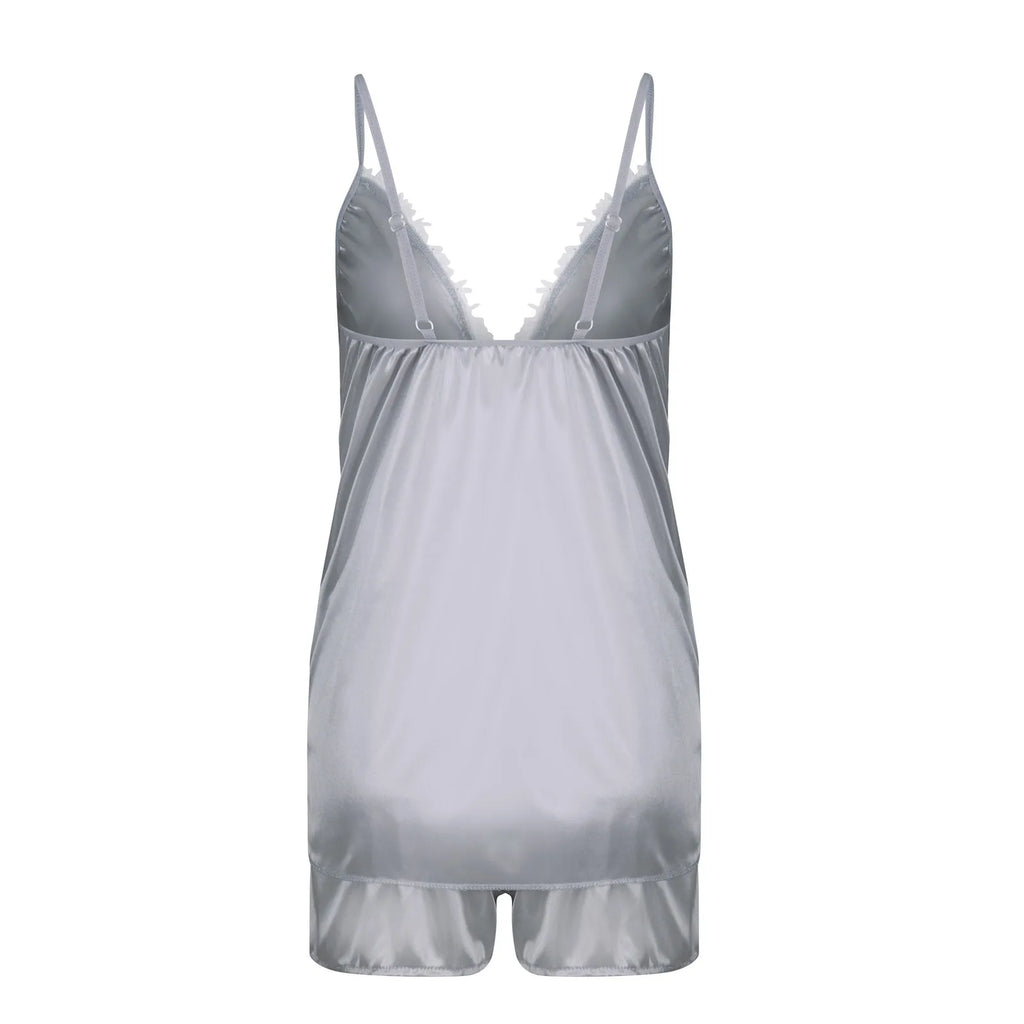 Ladies Underwear Women'S Sexy Nightgown Set 5-Piece Women Sexy Garter Lingerie Set Robes Lace Bodysuit Deep-V Neck Underwear