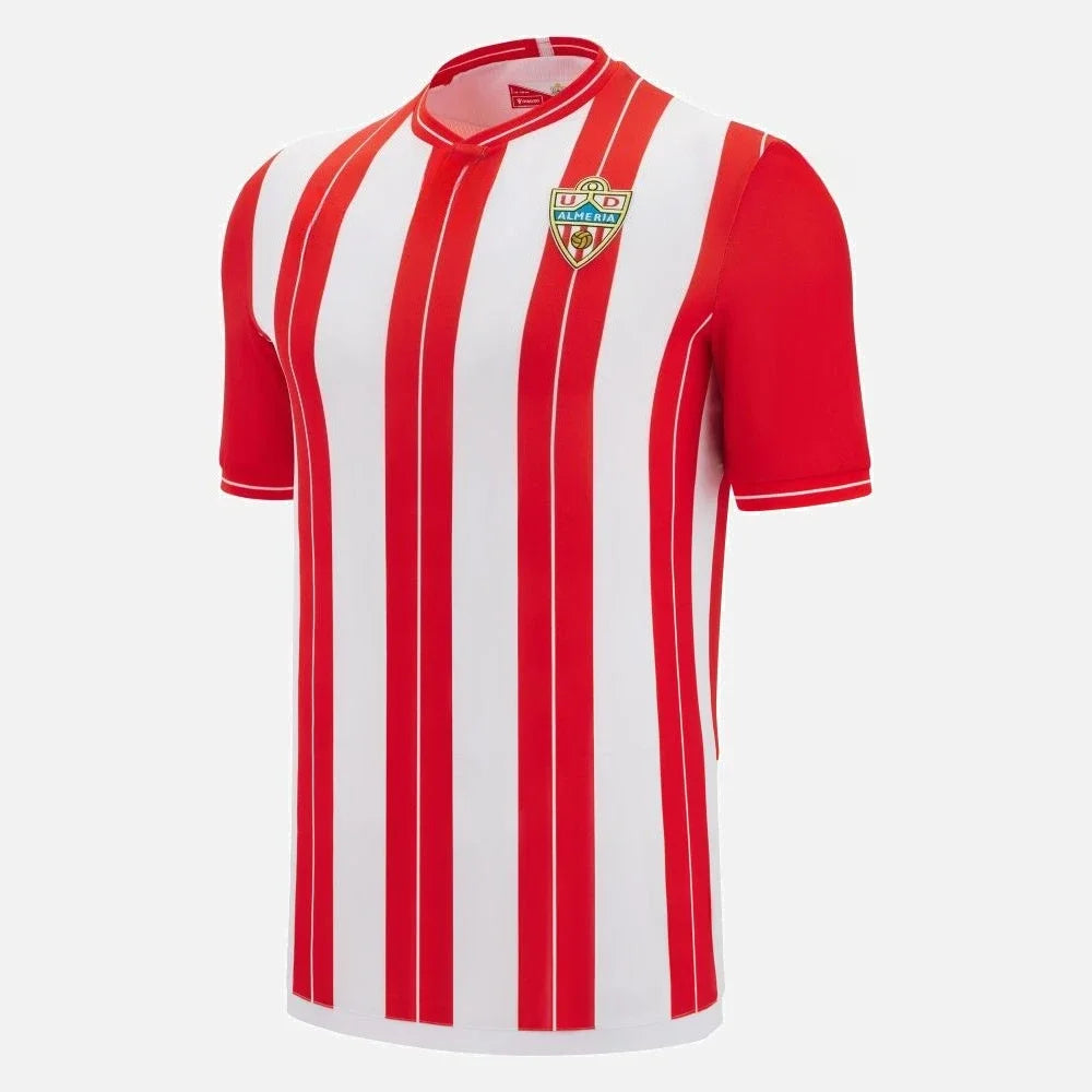 Home T-shirt - Red and white striped club emblem version of the official T-shirt, suitable for fans and supporters to wear.