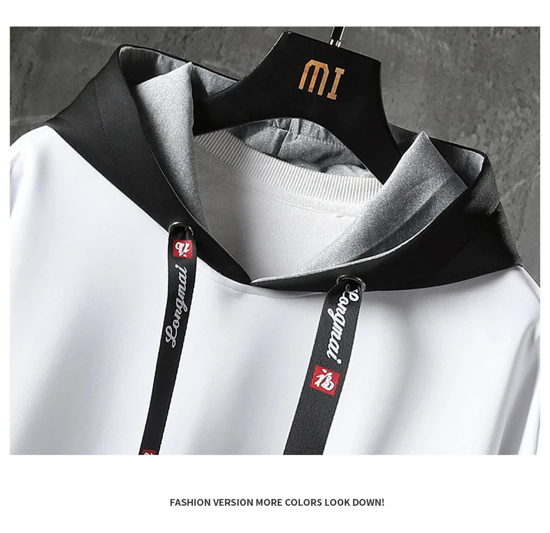 New Fashion Men's Hoodies Hip Hop Hooded Male Sweatshirts Men's Top Streetwear Casual Outdoor Breathable Pullovers Fashionable